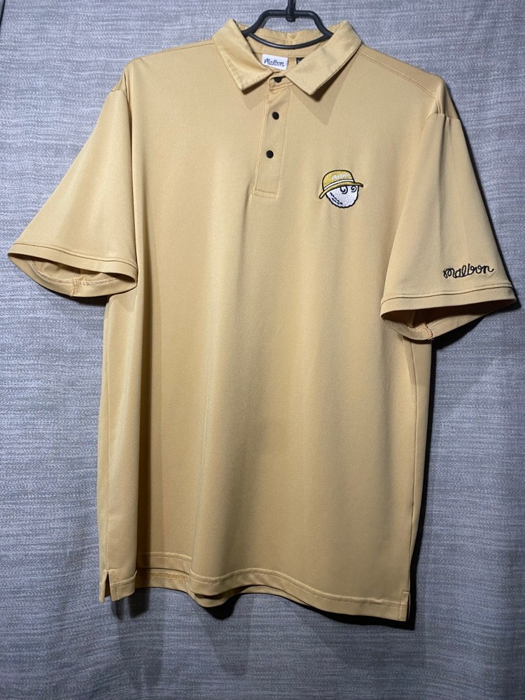 Men’s Malbon Golf Polo Shirt – Beige