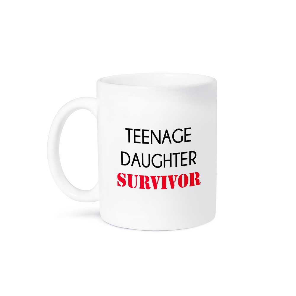 3dRose, TEENAGE DAUGHTER SURVIVOR, Mug
