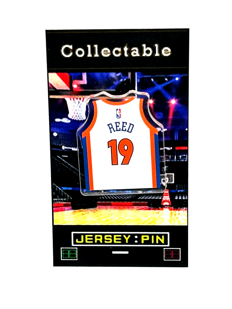 New York Knicks Willis Reed vintage jersey lapel pin collectible free shipping