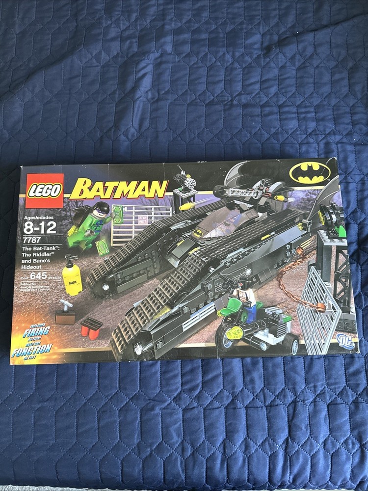 LEGO Batman Bat-Tank vs Riddler and Bane Hideout Set 7787