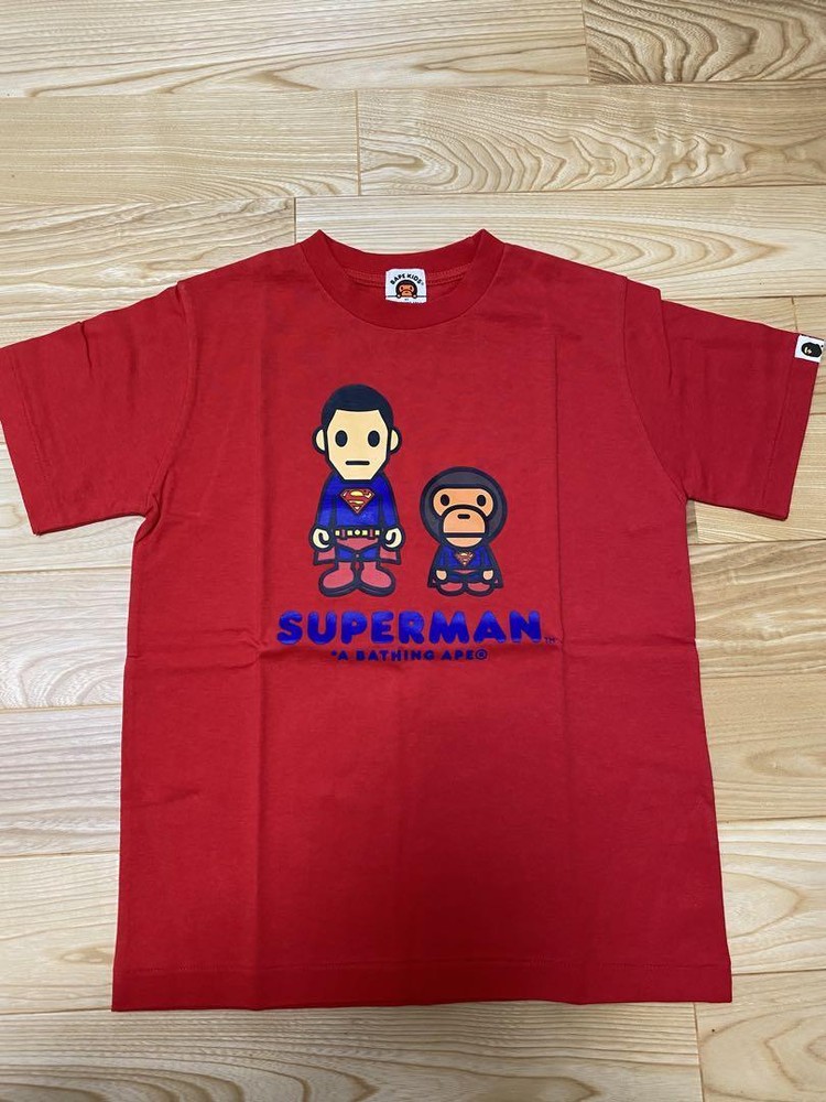 Bape X Dc Baby Milo Superman Tee