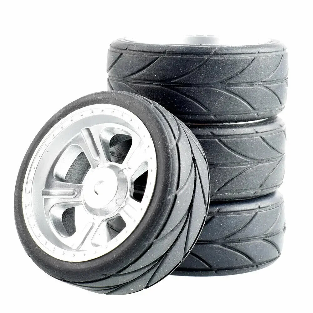 RC Rim Grip Tires insert sponge&Wheel 4P For HSP TMAIYA Racing 1/10 On-Road Car