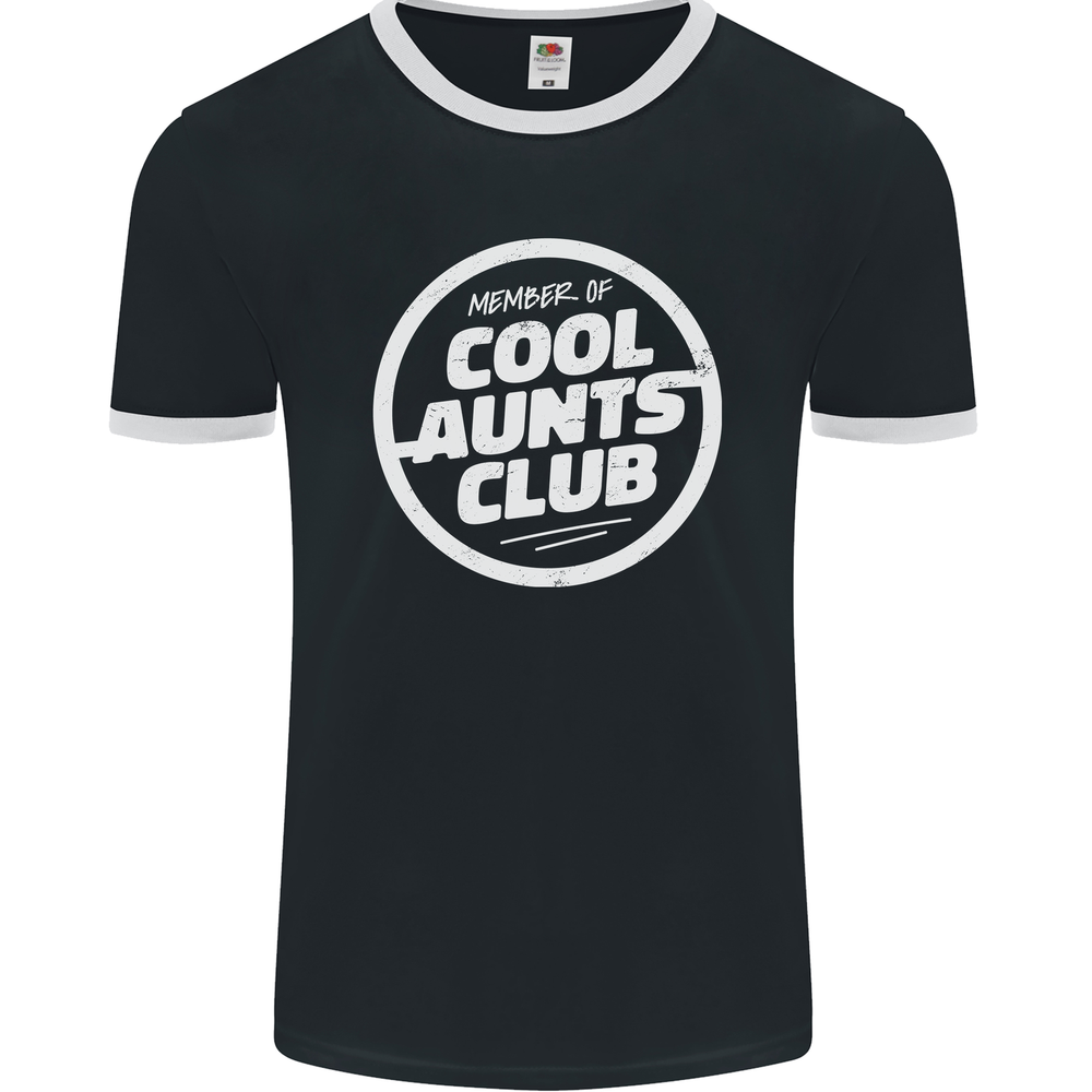 Cool Aunts Club Mens Ringer T-Shirt by Fruit of the Loom-image