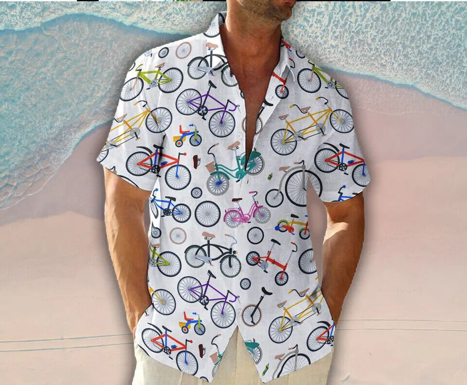 Bicycle 3D HAWAII SHIRT Mother Day Gift All Over Print Best Price Us Size