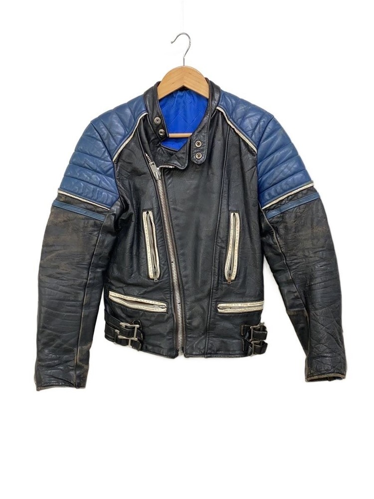 Double Riders Jacket/-/Leather/Blk 3612