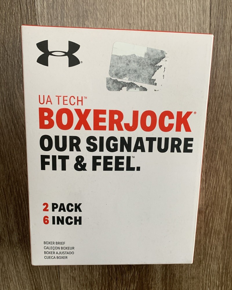 UA Under Armour TECH BOXERJOCK 2 Pck 6” 2XL Stars Stripes Blue Pattern Patriotic