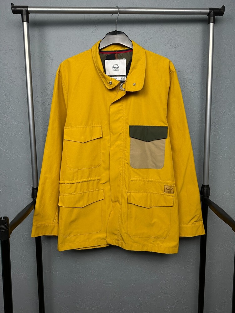 Herschel Supply Co Mens Medium Windbreaker Jacket Lightweight Water-Resistant