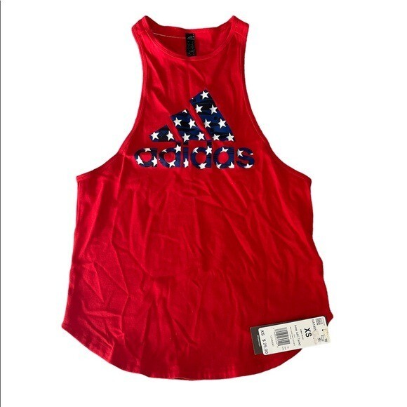 New Adidas USA American Flag Women’s Athletic Muscle Tank XS