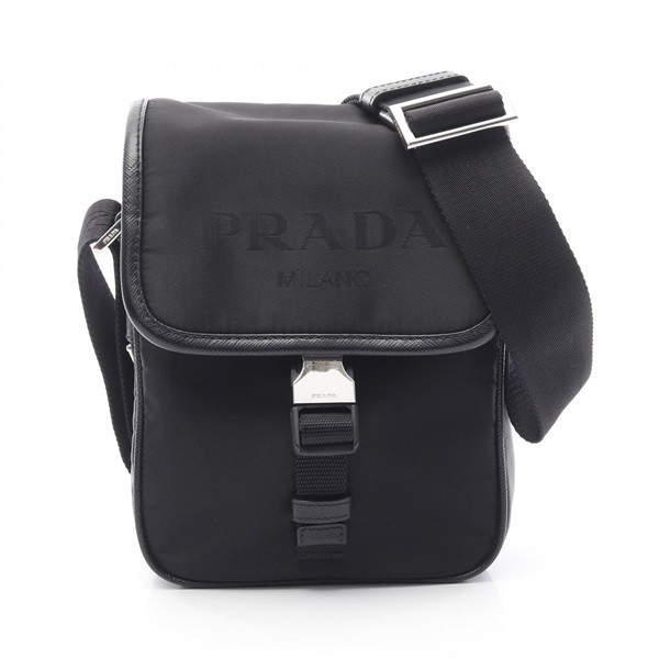 Prada Re-Nylon Shoulder Bag for Men Women Leather Crossbody 2Vd028 Pre-Owned