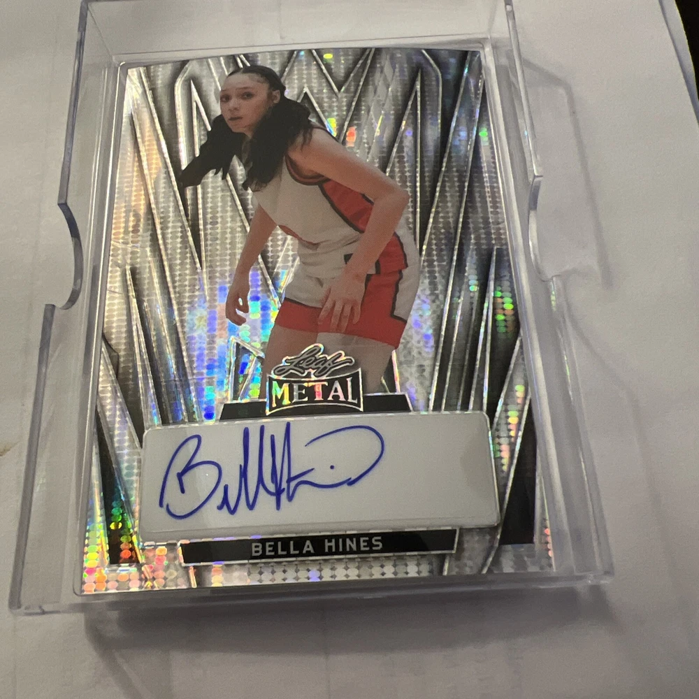 2024 Leaf Metal Women of Sport - Autographs Silver Prismatic #BA-BH2 Bella Hines /1 (AU, RC)