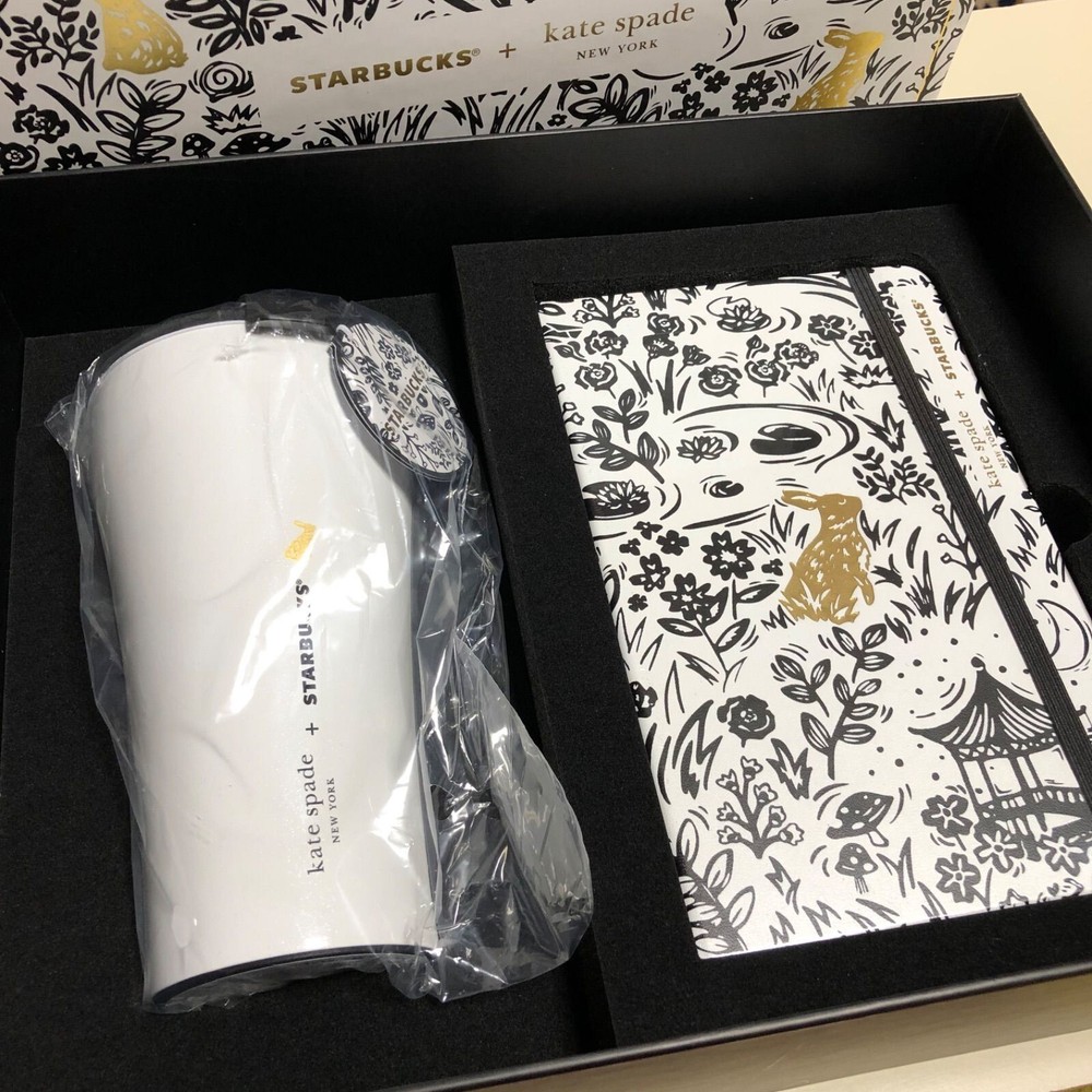 Starbucks x Kate Spade Taiwan 2022 Limited Tumbler & Notebook Set