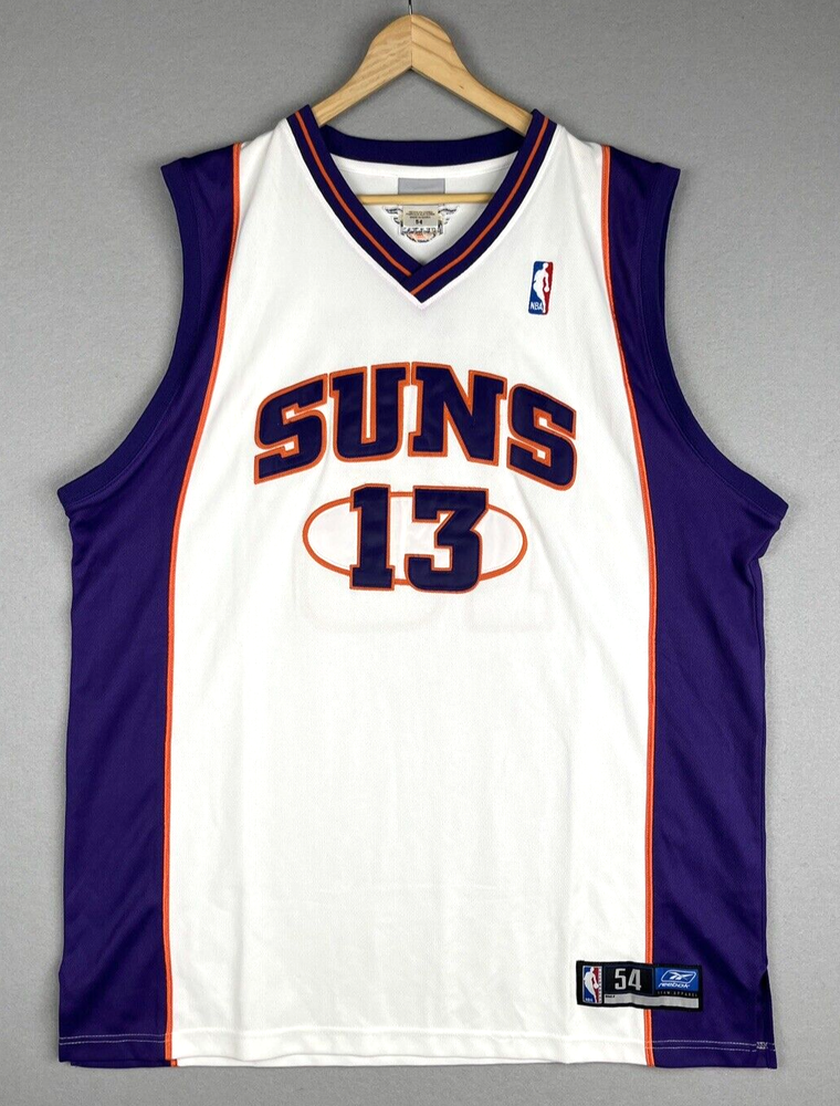 Vintage NWOT Reebok Authentic Phoenix Suns Steve Nash Basketball Jersey Size 54