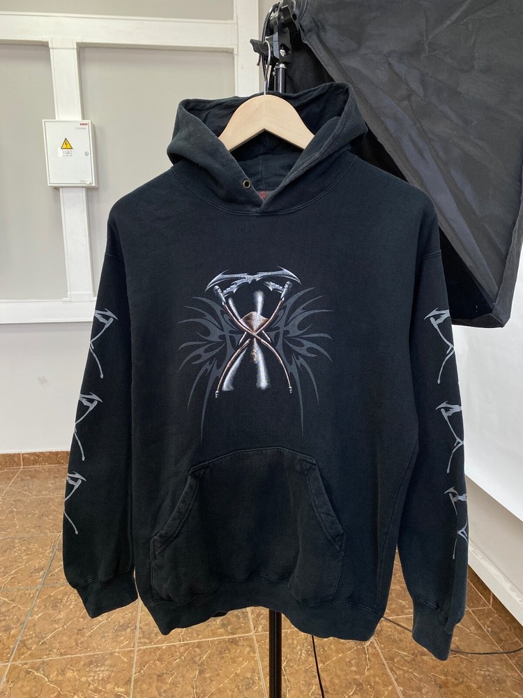 🕷️ Vintage Y2K Opium Punk Hoodie Emo Hype Rare Retro size M color black
