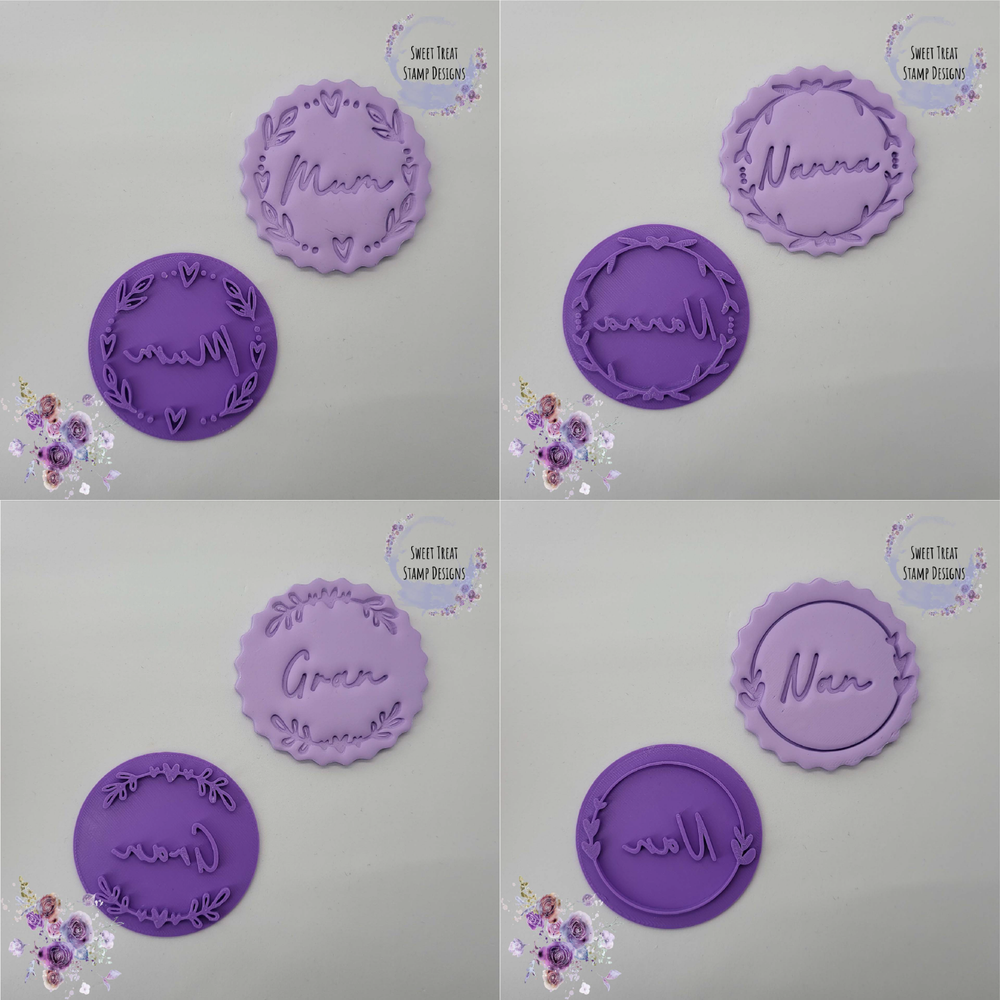 Custom Mother's Day Embosser Stamp for Cookies Fondant Cupcakes Baking Decor-image