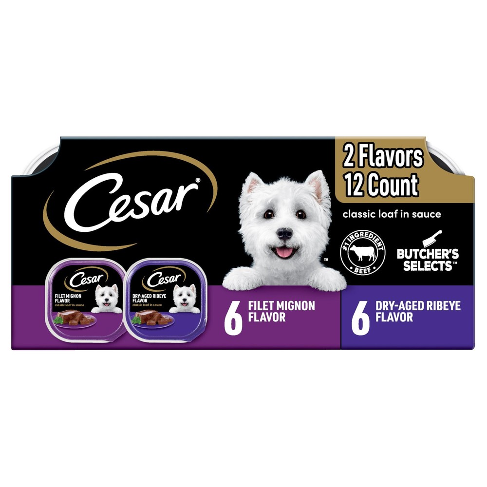 Cesar Wet Dog Food Classic Loaf in Sauce 12 Count (Pack of 1), Other