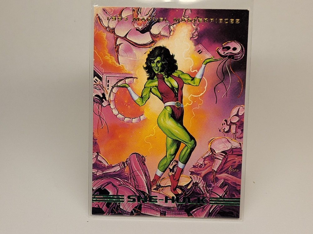 1993 Marvel Masterpieces Prototype Promo She-Hulk 30