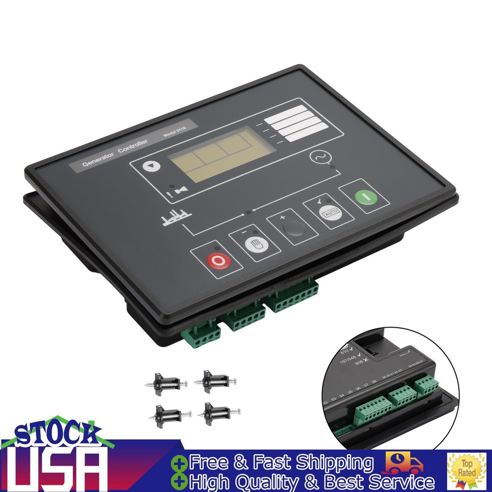 DSE5110 Generator Controller Module Control Panel LCD Display For Deep Sea