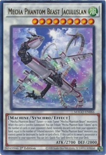 Mecha Phantom Beast Jaculuslan 1st Ed Rare Near Mint MAGO-EN066  