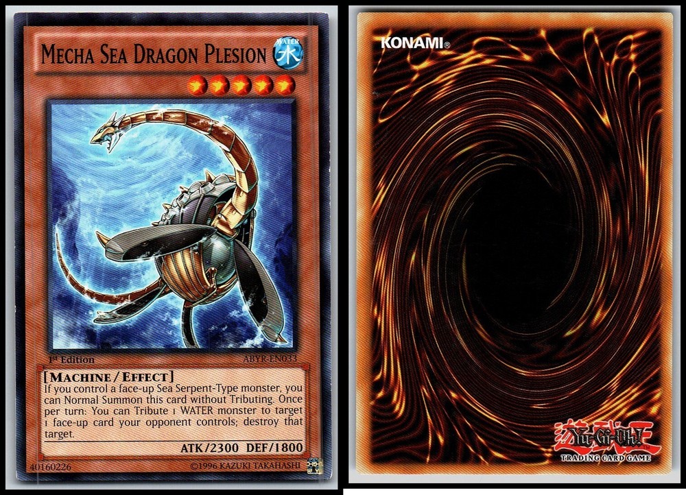 MECHA SEA DRAGON PLESION ABYR-EN013 1ST EDITION YUGIOH