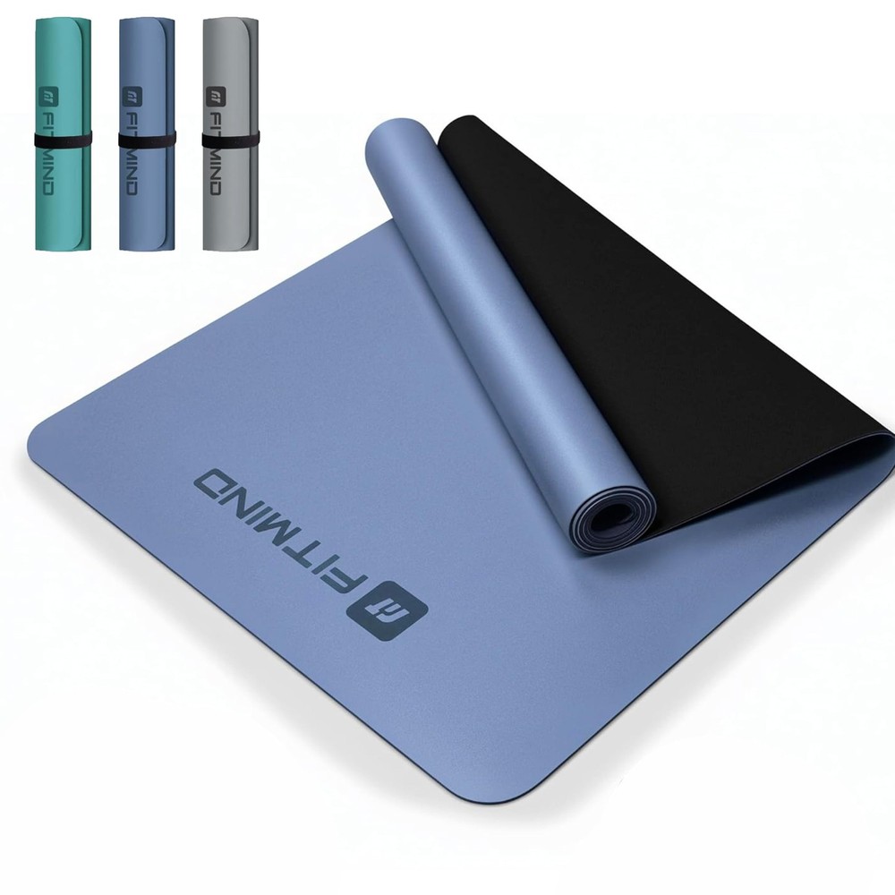 Professional Double-Sided Non-Slip PU Rubber Yoga Mat Sweat Resistant