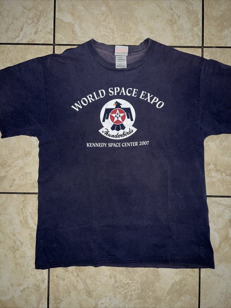 2007 USAF Thunderbirds Jets Kennedy Space Center Vintage T-Shirt Size L
