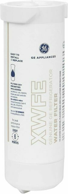 GE XWFE White Refrigerator Water Filter Replacement for Clean Water