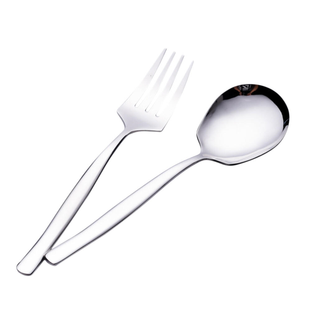 2 Pcs Dish Spoon Fork Pans Grease Can Gravy Strainer Jug Tableware