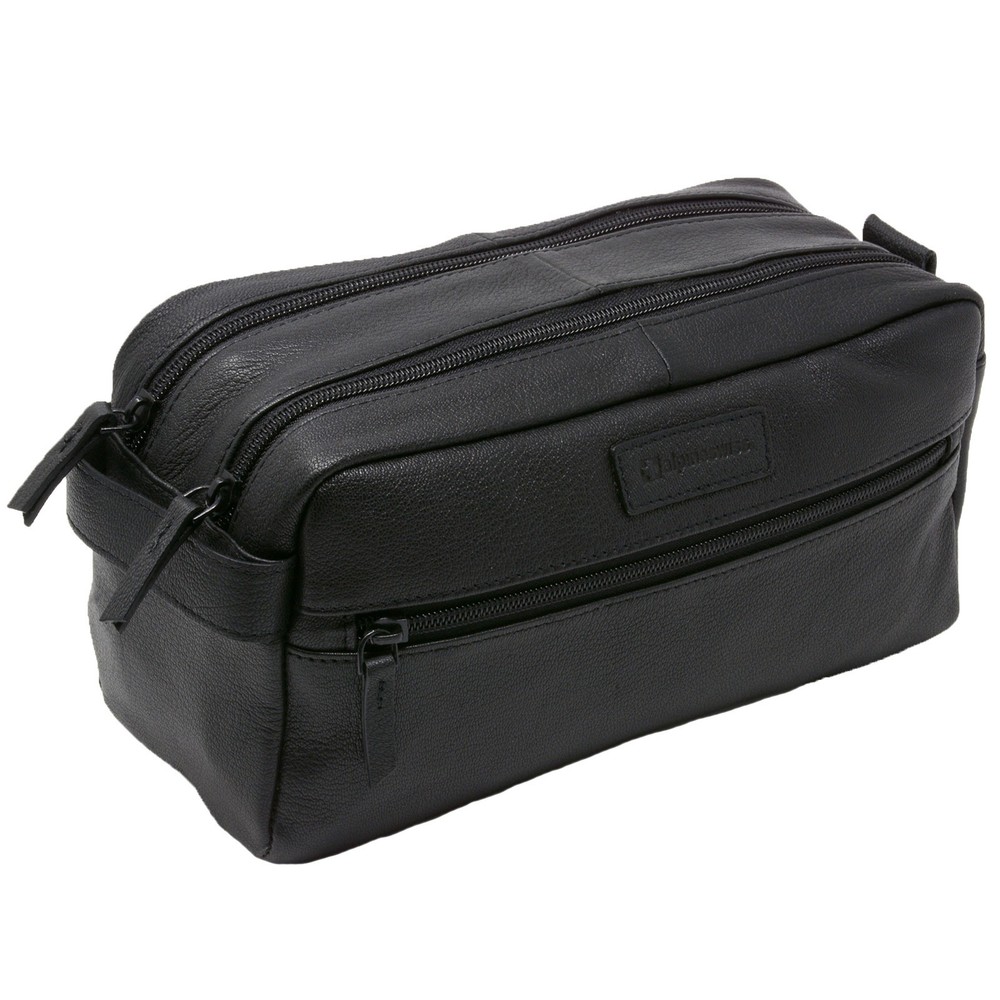 AlpineSwiss Genuine Leather Sedona Toiletry Bag for Travel Shaving Kit Dopp Case