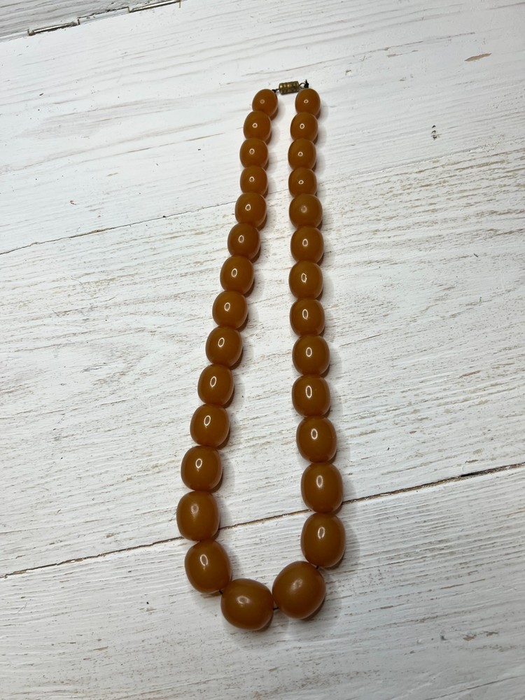 Vintage USSR Original Genuine Natural Baltic Amber Beads Butterscoch 84.7gr