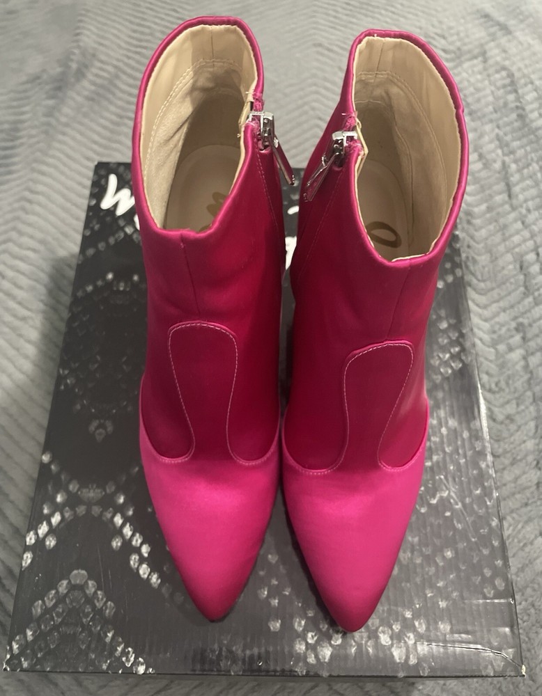womens satin booties size 7