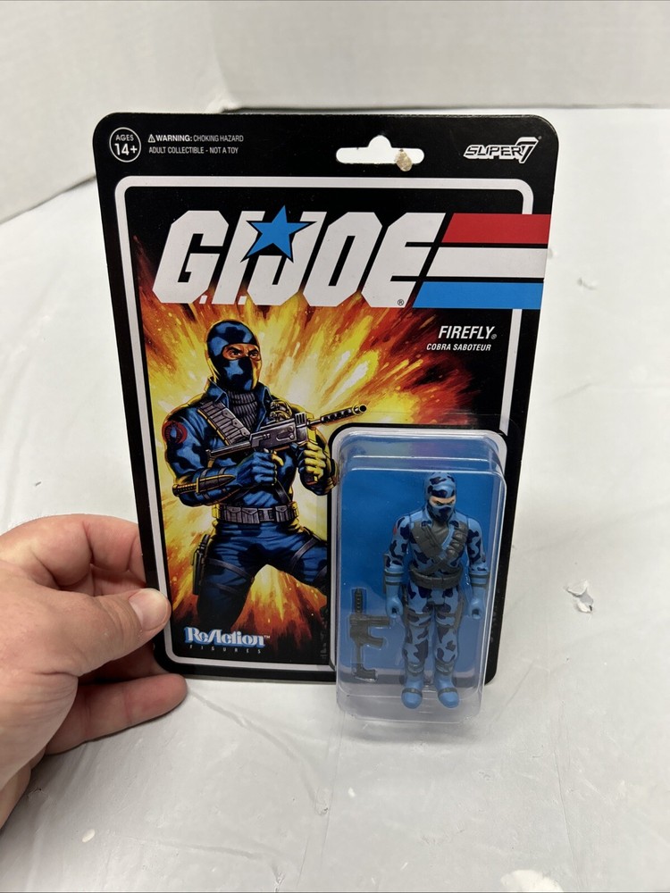 G. I. Joe Firefly Cobra Saboteur figure ReAction Figures 2021. 3.75” action fig