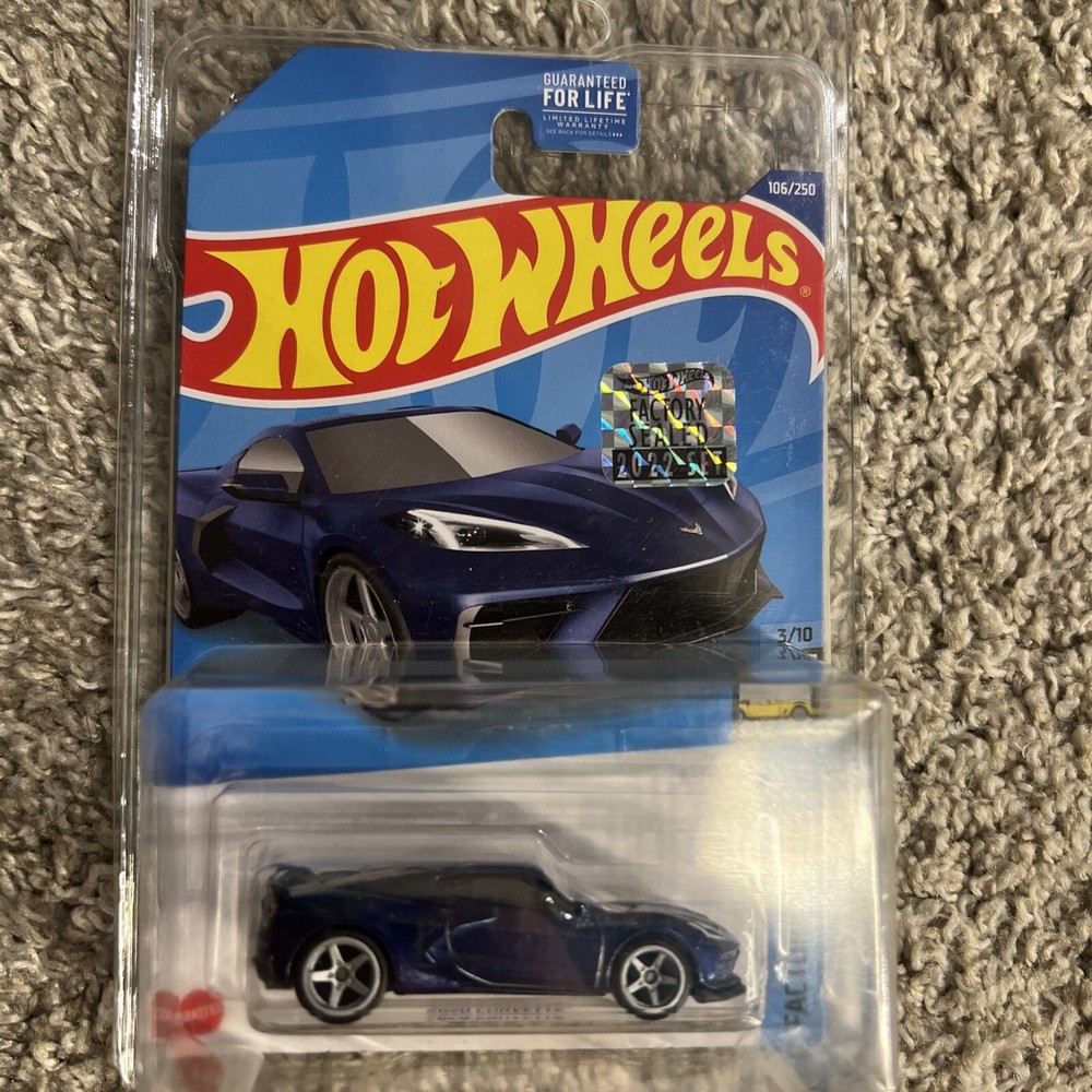 Hot Wheels 2022 Super Treasure Hunt 2020 Corvette C8 STH Factory Fresh Blue