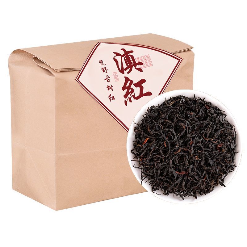 Yunnan Dian Hong Tea Wilderness Ancient Tree Black Tea Strong Flavour Tea 500g