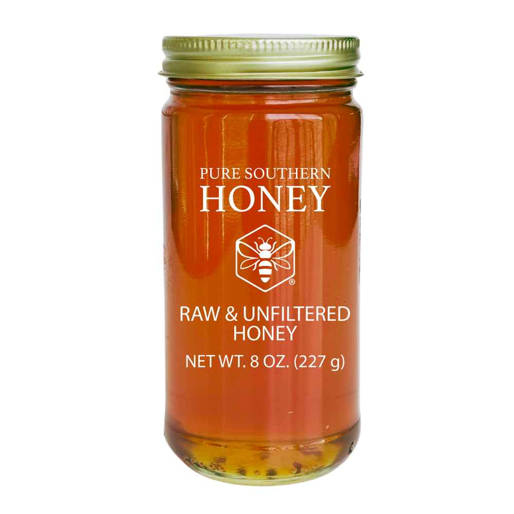 Raw & Unfiltered Honey 8 oz. by Pure Southern Honey