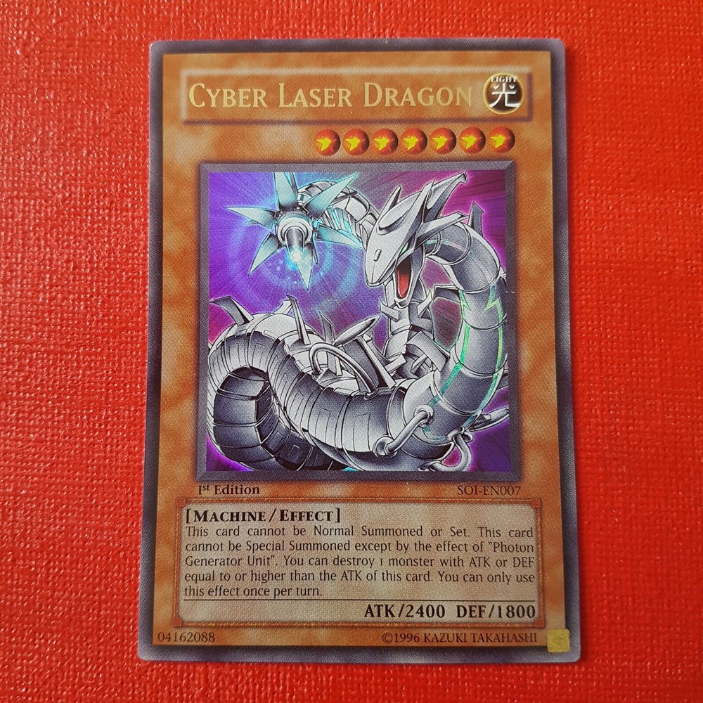Yu-Gi-Oh Cyber Laser Dragon SOI-EN007 1st Edition Rare Card