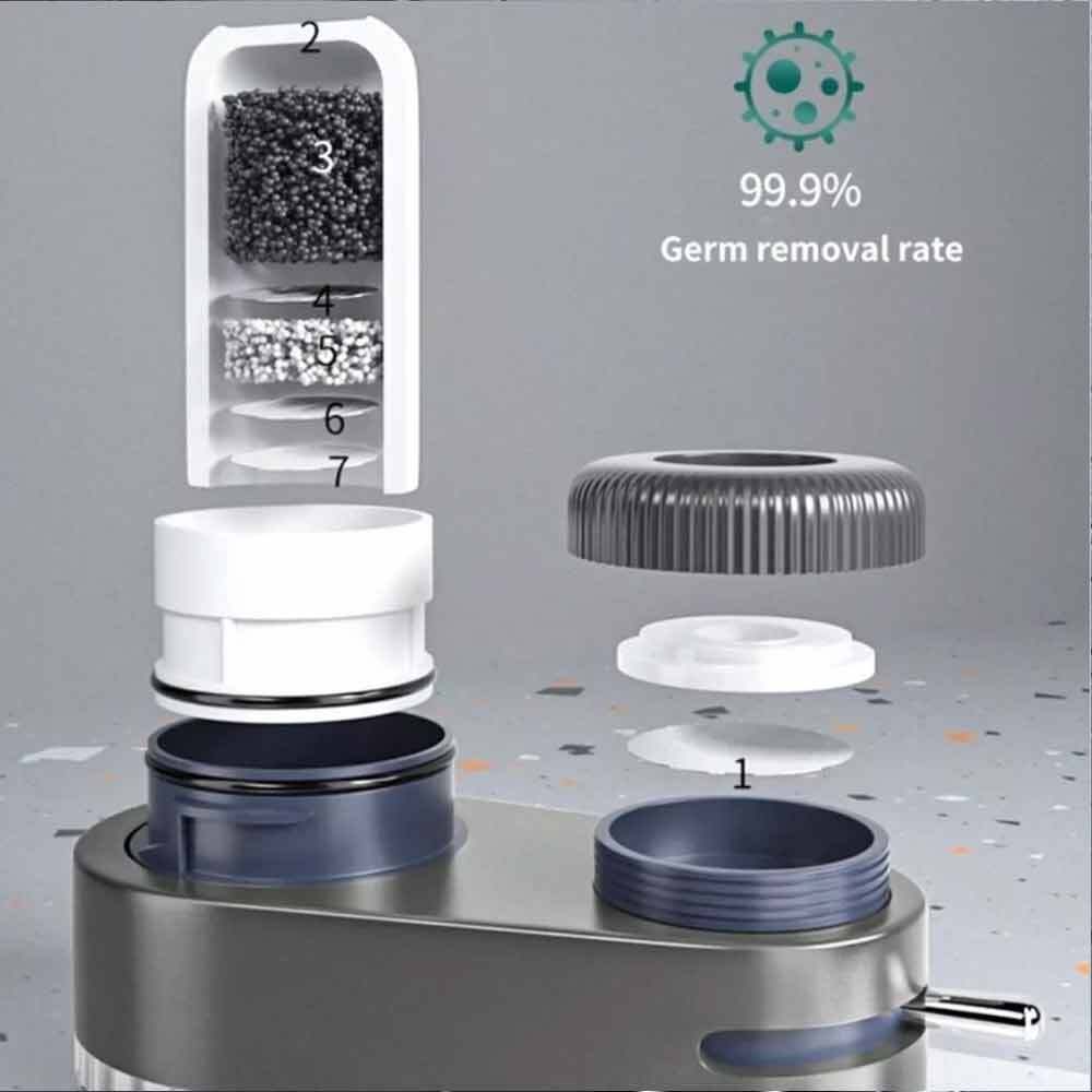 High-efficiency tap water pre-filter for direct drinking purification  