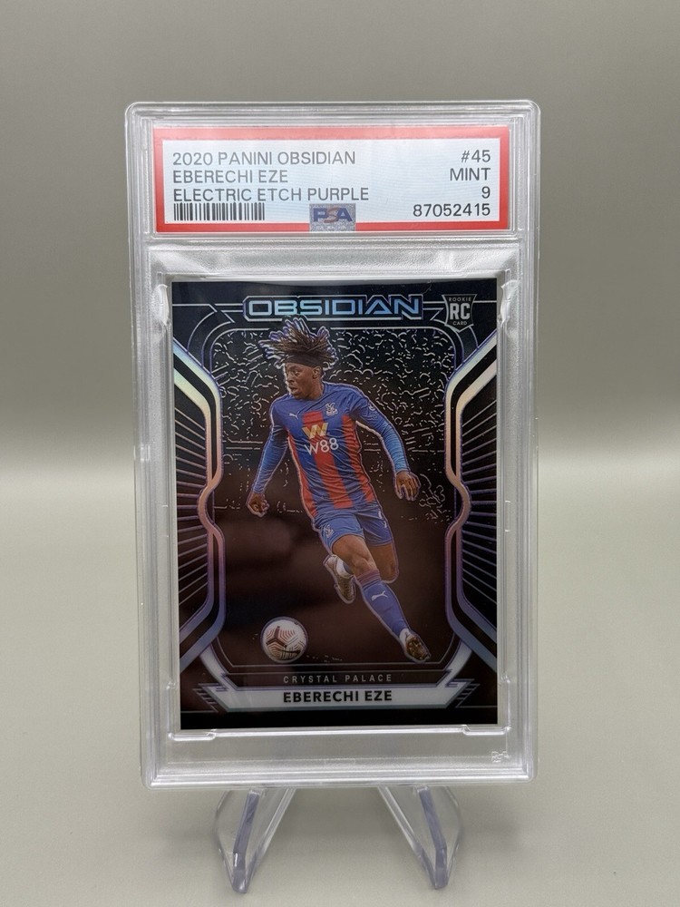 2020-21 Panini Obsidian Eberechi Eze RC Electric Edge Purple #45/75
