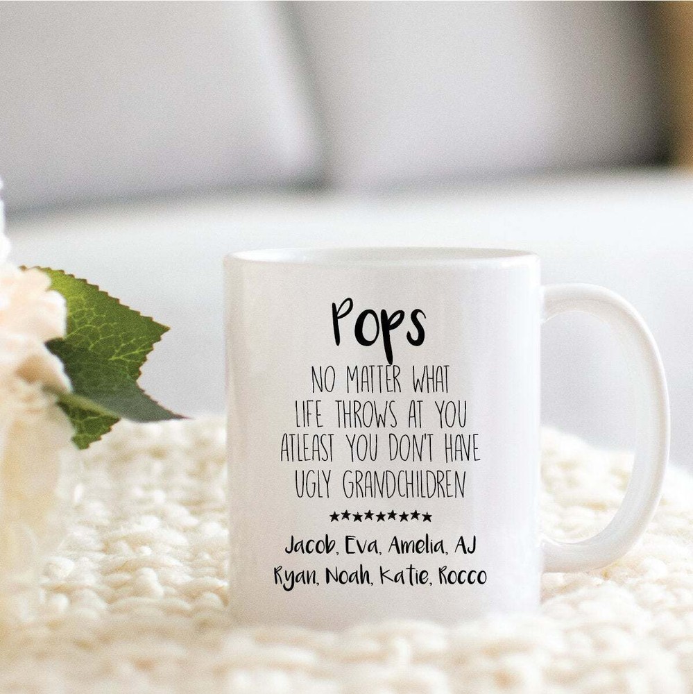 Personalized Gift For Pops Funny Pops Mug Christmas Birthday Cup For Pops
