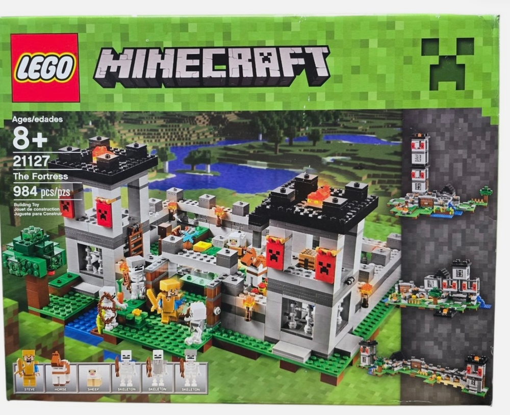 LEGO Minecraft 21127 The Fortress (984 pc) Retired Set 100% Complete Fast Ship