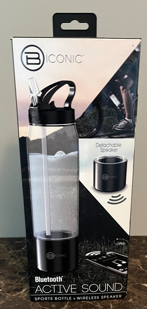 Biconic Bluetooth Sports Bottle with Wireless Speaker and Active Sound