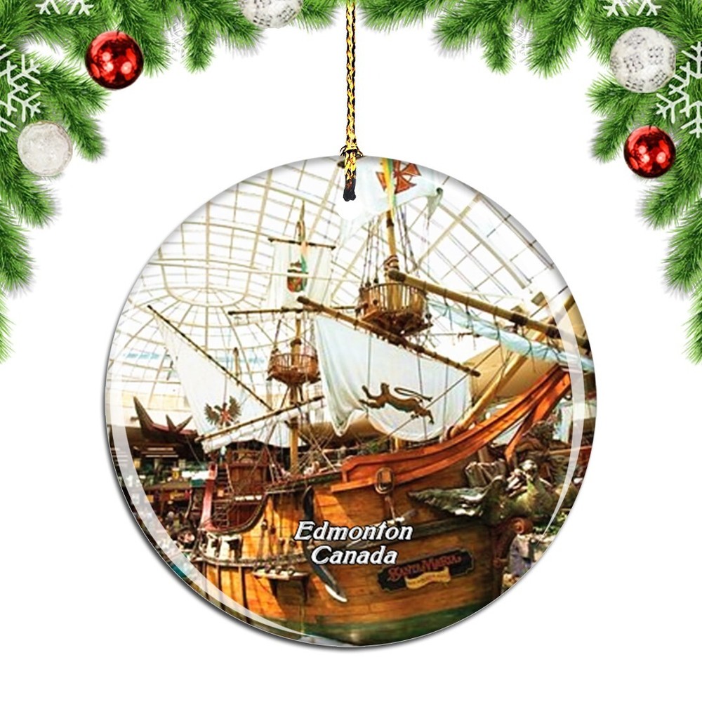 Canada West Edmonton Mall Christmas ornament city travel souvenir