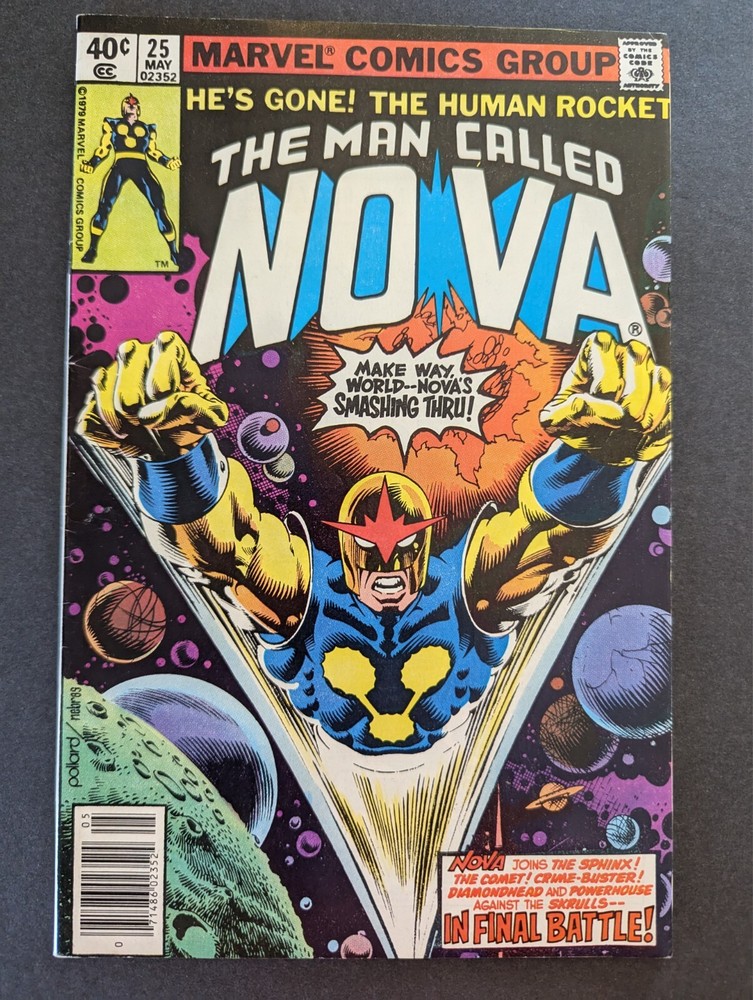 1976 The Man Called Nova Issue #25 - Marvel Comics -NEWSSTAND-  VF+