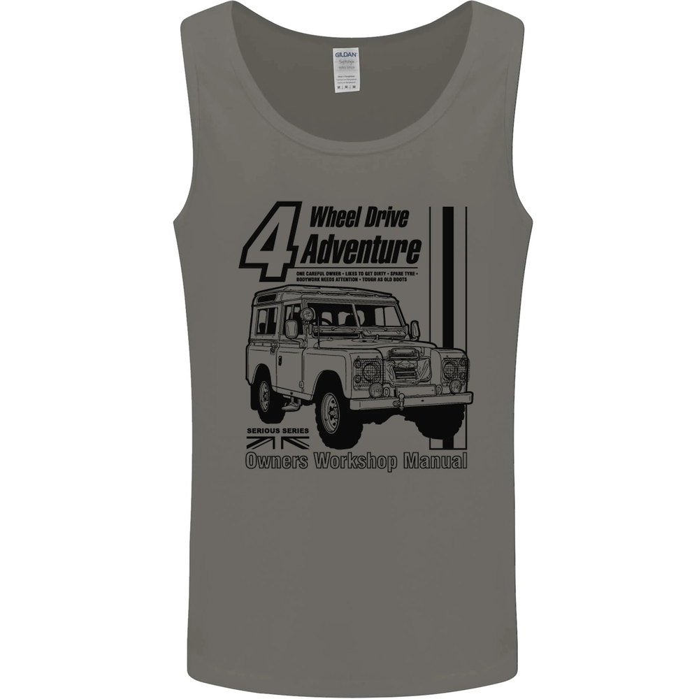 4 Wheel Drive Adventure 4X4 Off Road Mens Vest Tank Top