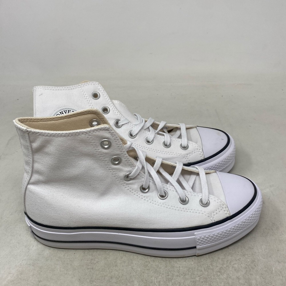 Converse Chuck Taylor All Star Lift Platform High Top Sneakers White Size 8.5