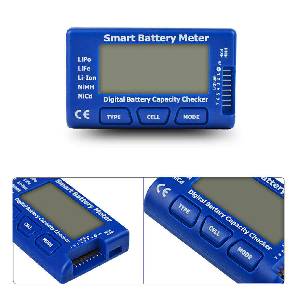 Digital Battery Capacity Plastic Checker Smart Meter For LiPo Li-ion Life NiMH