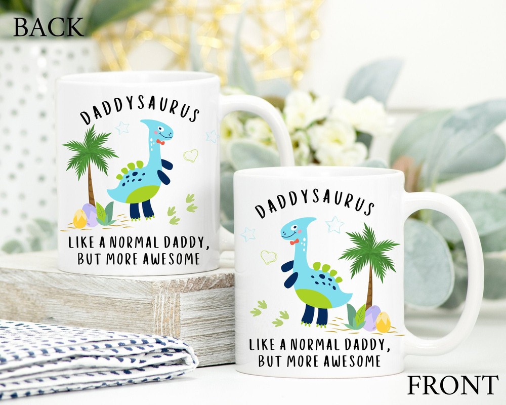 Personalised Mug For Dad Daddy Dinosaur Mug Daddy First Christmas Mug Gift For