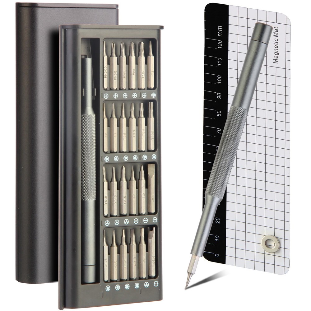 27-in-1 Magnetic Precision Screwdriver Set for Electronics Repair