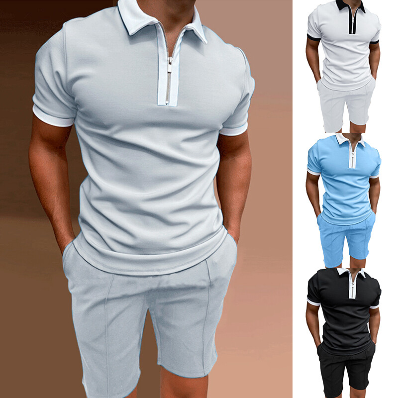 Men's 3D Printing Suit Shirt Shorts Casual Short Sleeve Fashion 2 Piece/set