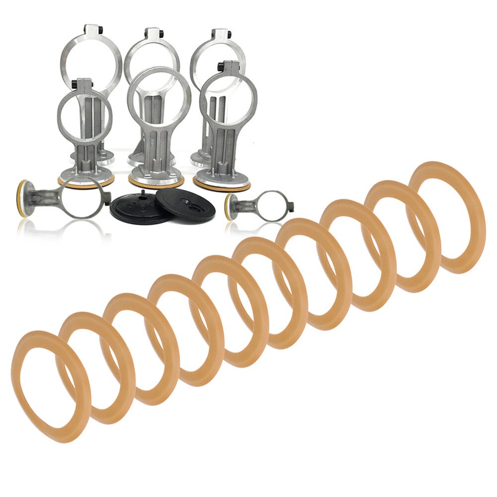 10PCs Durable Pump Piston Rings for Silent Oil-Free Air Compressor