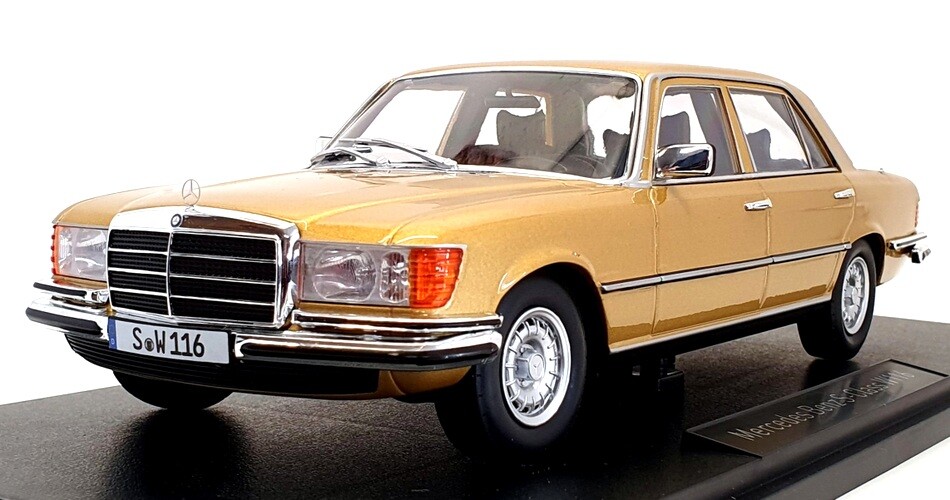 iScale 1/18 Scale 18083 - Mercedes Benz S-Class W116 - Metallic Gold